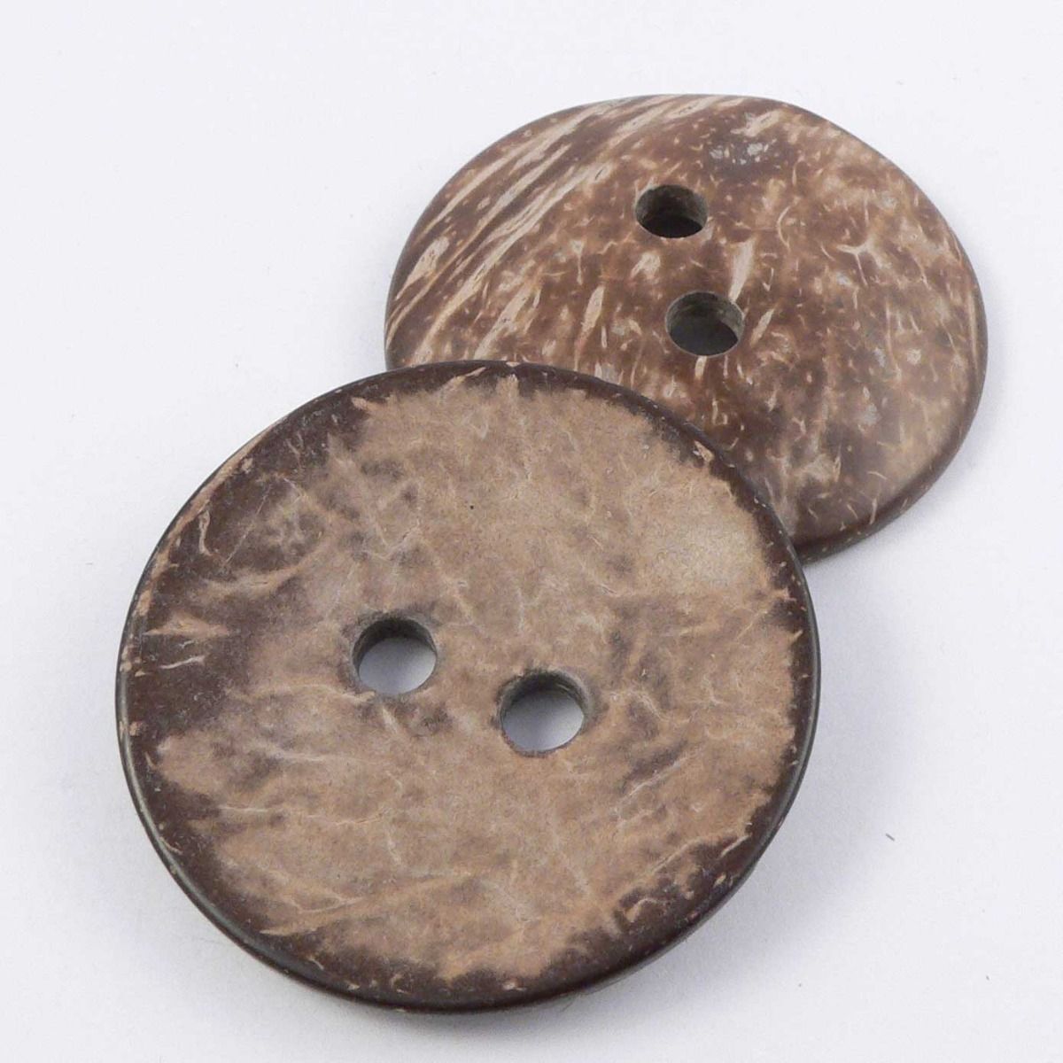 Button : Coconut : Brown : 20mm - Knitca