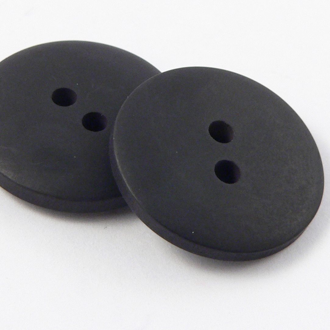 Botones negros de doble círculo de 20 mm