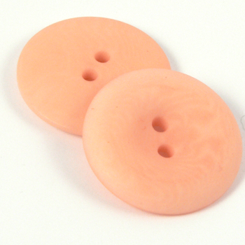 20mm Salmon Pink Corozo 2 Hole Button