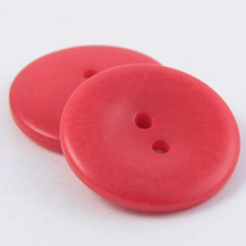 23mm Red Corozo 2 Hole Button