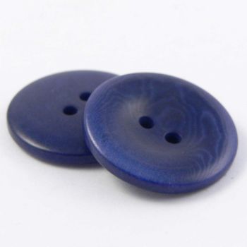 11.5mm Navy Corozo 2 Hole Button