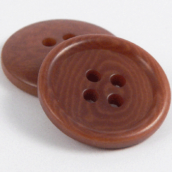 20mm Tan Corozo Rimmed 4 Hole Button