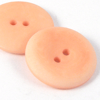 15mm Peach Corozo 2 Hole Button