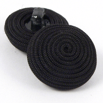 20mm Elegant Black Fine Ribbon Shank Button