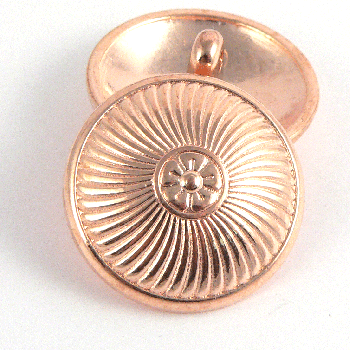 20mm Rose Gold Domed Metal Shank Suit Button