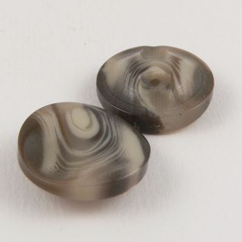 20mm Brown Sunken Marble Shank Suit Button