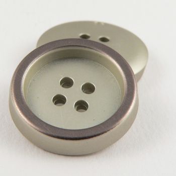 15mm Pale Gold Contemporary 4 Hole Suit Button