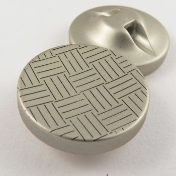 18mm Pale Gold Parquet Print Shank Sewing Button