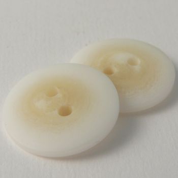 20mm Ivory Horn Effect Matt 2 Hole Suit Button