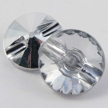 12mm Clear Pyramid Crystal Shank Button