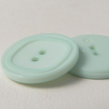 28mm Italian Aqua Blue Elegant 2 Hole Coat Button