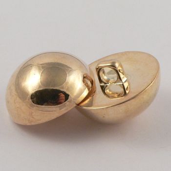 11.5mm Gold Domed Shank Shirt Button