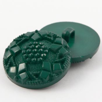 28mm Green Ornate Shank Coat Buttons