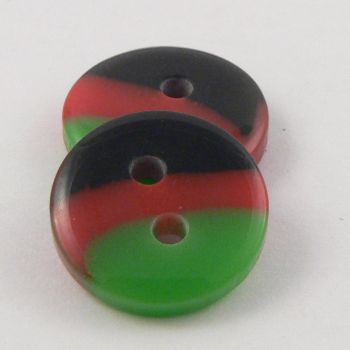 13mm Multicoloured Smartie Shaped 2 Hole Shirt Buttons