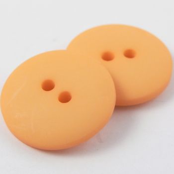 8mm Orange Matt Smartie Style 2 Hole Button