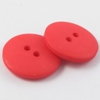 23mm Red Matt Smartie Style 2 Hole Button