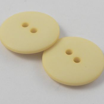 12mm Lemon Matt Smartie Style 2 Hole Button