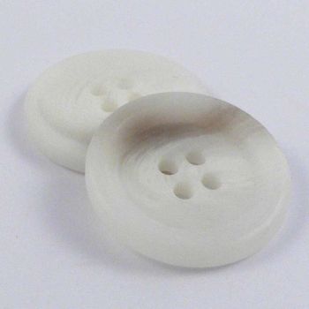 23mm Matt Off White & Grey 4 Hole Suit Button