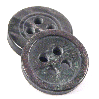 8mm Smoke MOP Effect Reversible 4 Hole Shirt Button