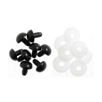 9mm Solid Eye 2 Part Safety Button