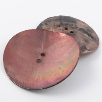 20mm Rust Agoya Shell 2 Hole Button