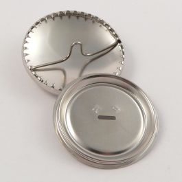 10mm Chrome Metal Shank Upholstery Button - Totally Buttons