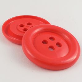 51mm Extra Large Red Chunky 4 Hole Sewing Button - Totally Buttons