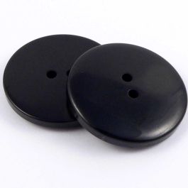 28mm Black 2 Hole Coat Button - Totally Buttons