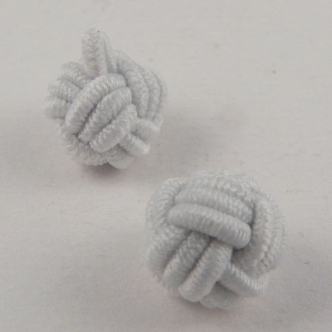 10mm White Chinese/Turkish Knot Ribbon Shank Button