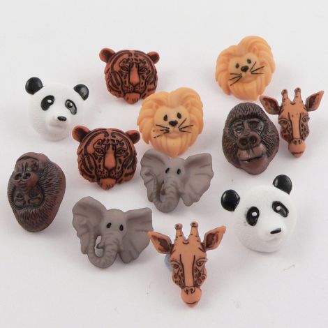 Dress It Up 'Animal World' Button Pack