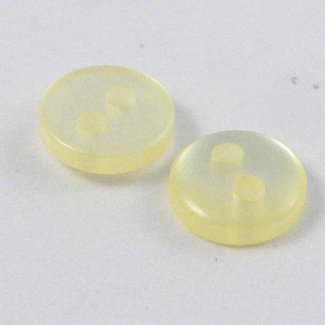 6mm Pearl Lemon 2 Hole Button