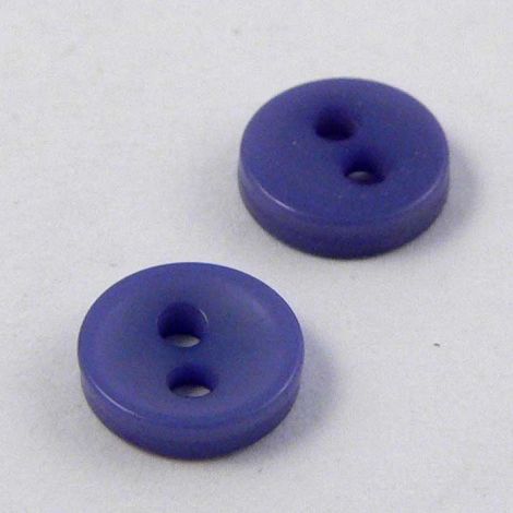 6mm Denim Blue 2 Hole Button